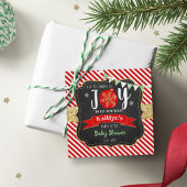 クリスマスの赤ちゃんシャワー「喜びの小さな束」 フェイバータグ