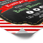 クリスマスの赤ちゃんシャワー「喜びの小さな束」 ポスター (角)