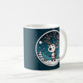 クリスマスの赤ちゃんトナカイ コーヒーマグカップ (正面右)