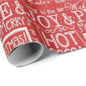 クリスマスの赤と白詩 ラッピングペーパー (ロールコーナー)