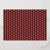 クリスマスの赤と結婚する 箔シーズンカード (裏面)