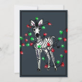 クリスマスの赤と緑のキラキラ シーズンカード (正面)