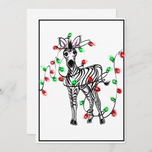 クリスマスの赤と緑のキラキラ シーズンカード (正面/裏面)