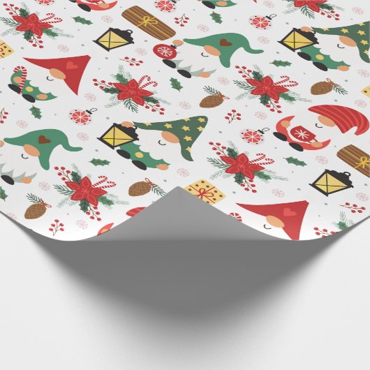 クリスマスの赤と緑の格言 ラッピングペーパー (角)