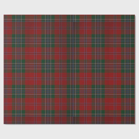 クリスマスの赤の格子縞 ラッピングペーパー (フラット)