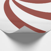 クリスマスの赤の渦巻 ラッピングペーパー (角)