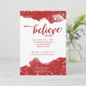 クリスマスの赤信じと白の輝き 招待状 (スタンド正面)