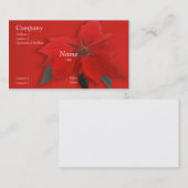 クリスマスの赤 名刺 (正面/裏面)