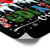 クリスマスの足跡ドクターポディアトリストポディアトリCre ポスター (角)