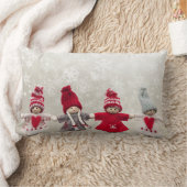 クリスマスの踊りの天使の装飾用クッション ランバークッション (ブランケット)