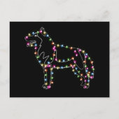 クリスマスの軽いハスキーな恋人のメリークリスマス ポストカード (正面)