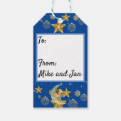 クリスマスの輝かしい歌の天使 ギフトタグ (裏面)