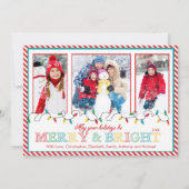 クリスマスの輝きと喜びの写真グリーティングカード3枚セット シーズンカード (正面)