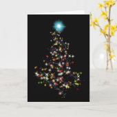 クリスマスの輝き カード (黄色い花)