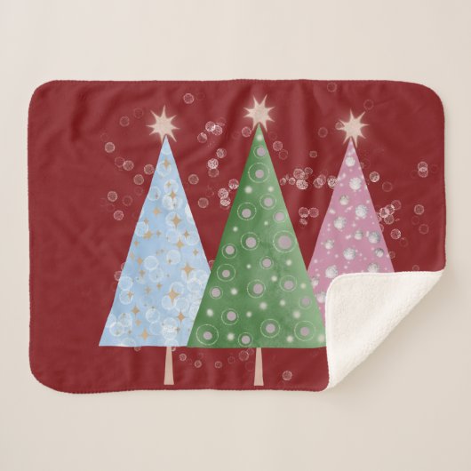クリスマスの輝き シェルパブランケット (正面(横))