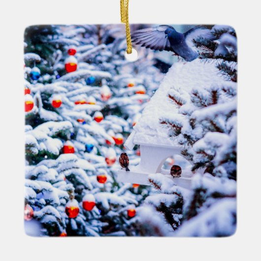 クリスマスの輝き セラミックオーナメント (正面)