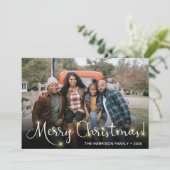 クリスマスの輝き フォト ホリデー カード (スタンド正面)