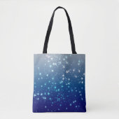 クリスマスの輝き 星 青空 トートバッグ (正面)