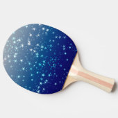 クリスマスの輝き 星 青空 卓球ラケット (横)