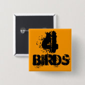 クリスマスの輝き–4 缶バッジ (正面&裏面)