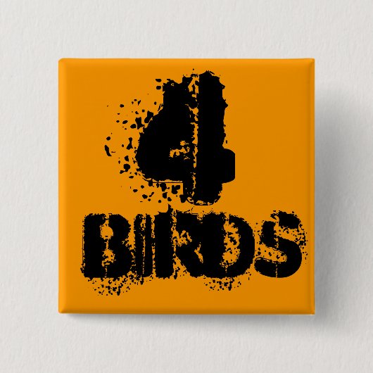 クリスマスの輝き–4 缶バッジ (正面)