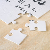 クリスマスの農家の赤のトラック ジグソーパズル (側面)