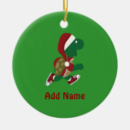 クリスマスの連続したカメ セラミックオーナメント