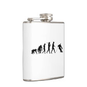 クリスマスの進化のスキーヤーのスキースキー フラスク (右)