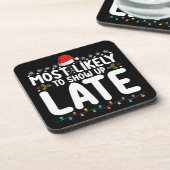 クリスマスの遅い家族が現れそうだ コースター (左側)