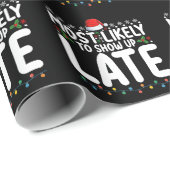 クリスマスの遅い家族が現れそうだ ラッピングペーパー (ロールコーナー)