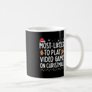 クリスマスの遊クリスマスでビデオゲームをする可能性が最も高い コーヒーマグカップ