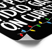 クリスマスの遊クリスマスでビデオゲームをする可能性が最も高い ポスター (角)