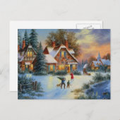 クリスマスの遊冬の時間 シーズンポストカード (正面/裏面)