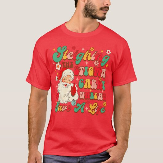 クリスマスの過剰摂取認識は偏見をそり落とす ry Na Tシャツ (正面)