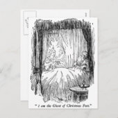クリスマスの過去(文字と) シーズンポストカード (正面/裏面)