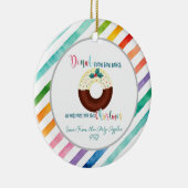 クリスマスの過恋しく思ごしは知らない セラミックオーナメント (右)