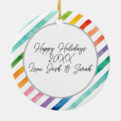 クリスマスの過恋しく思ごしは知らない セラミックオーナメント (裏面)