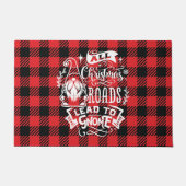 クリスマスの道はすべて格言 ドアマット (正面)