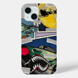 'クリスマスの遭遇'の絵画が iPhone 15ケース