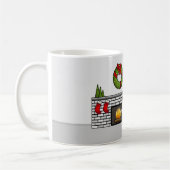 クリスマスの部屋のシェルティー コーヒーマグカップ (左)