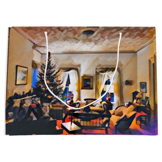 クリスマスの部屋 ラージペーパーバッグ (正面)