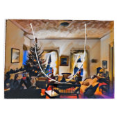 クリスマスの部屋 ラージペーパーバッグ (裏面)