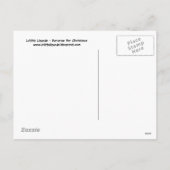 クリスマスの郵便はがきのためのバナナ シーズンポストカード (裏面)