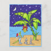 クリスマスの郵便はがきのためのバナナ シーズンポストカード (正面)