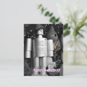 クリスマスの郵便はがきの錫の人 シーズンポストカード (スタンド正面)