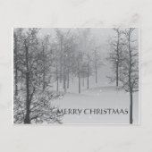 クリスマスの郵便はがきのSnowy場面 シーズンポストカード (正面)