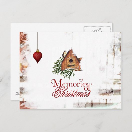 クリスマスの郵便はがき シーズンポストカード (正面/裏面)