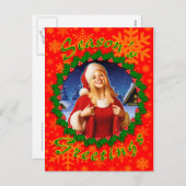 クリスマスの郵便はがき シーズンポストカード (正面/裏面)