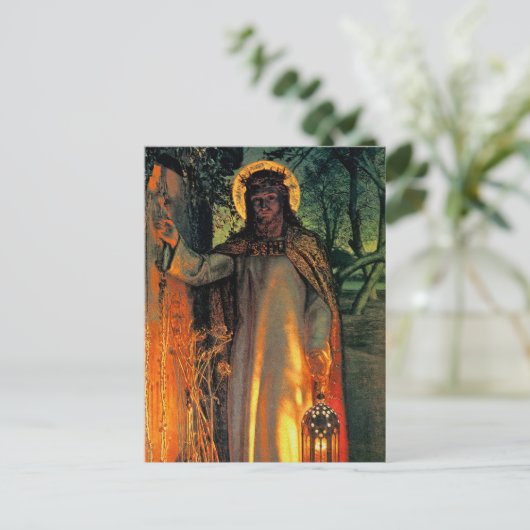 クリスマスの郵便はがき-狩りによる世界のライト シーズンポストカード (スタンド正面)