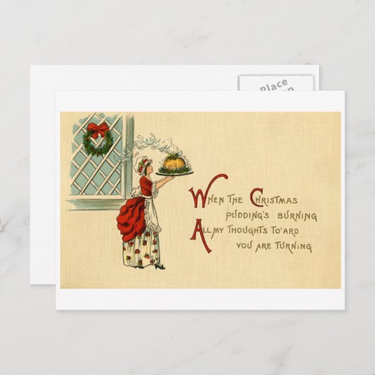 クリスマスの郵便はがき(ca. 1915年) シーズンポストカード (正面/裏面)